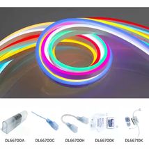 Neon flex RGB 12W/M 80LED/M 8X16mm 3535 230V IP65 12mm