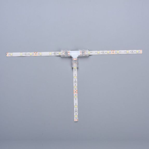 CONECTOR PRELUNGIRE "T" PT BANDA LED SMD IP65 12V/24V PCB 8mm PIN 4.5mm