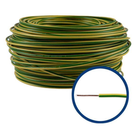 Cablu electric flexibil FY 10 GALBEN VERDE (H07V-R)