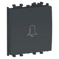 Intrerupator cu revenire, simbol sonerie, Schneider Easy Styl, 2M, negru