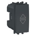 Intrerupator jaluzele Schneider Easy Styl, 1M, negru
