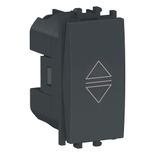 Intrerupator jaluzele Schneider Easy Styl, 1M, negru