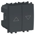 Intrerupator jaluzele Schneider Easy Styl, 2M, negru