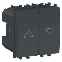 Intrerupator jaluzele Schneider Easy Styl, 2M, negru
