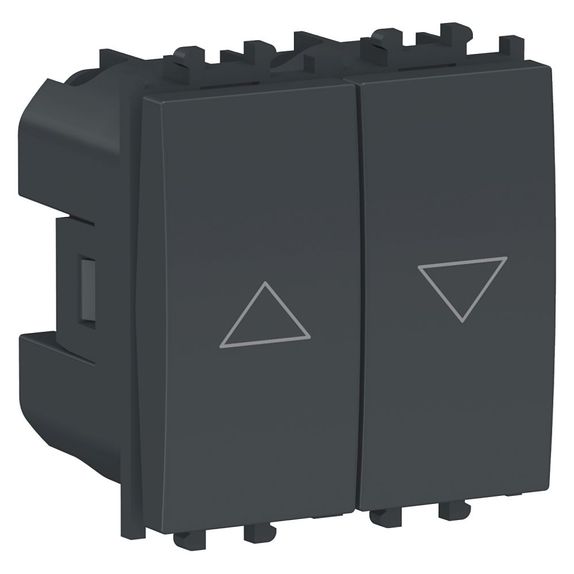 Intrerupator jaluzele Schneider Easy Styl, 2M, negru