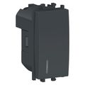 Intrerupator indicator luminos Schneider Easy Styl, 1M, negru