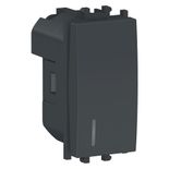 Intrerupator indicator luminos Schneider Easy Styl, 1M, negru