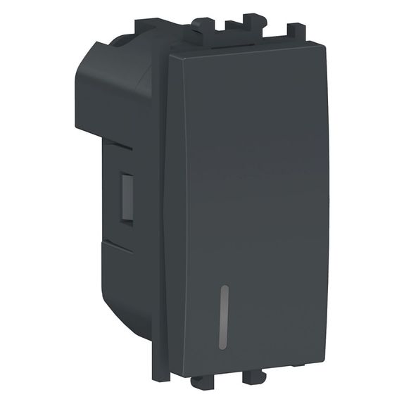 Intrerupator indicator luminos Schneider Easy Styl, 1M, negru