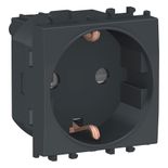 Priza 2P+E obturatoare Schneider Easy Styl, 2M, negru