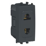 Priza 2P Schneider Easy Styl, 1M, negru