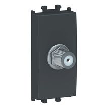 Priza SAT tip F Schneider Easy Styl, 1M, negru