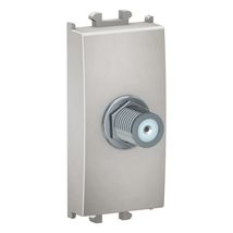 Priza SAT tip F Schneider Easy Styl, 1M, argintiu