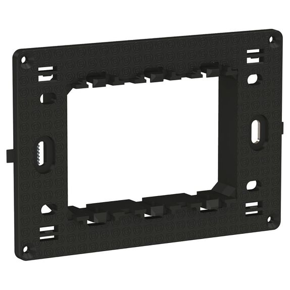 Suport fixare Schneider Easy Styl, 3 module, negru