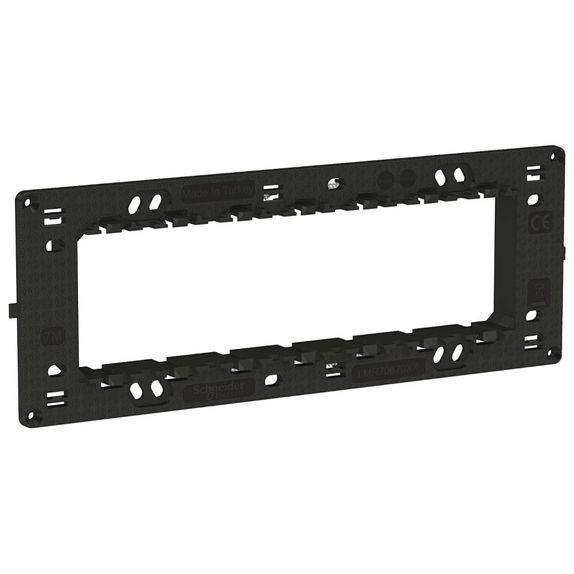 Suport fixare Schneider Easy Styl, 7 module, negru