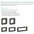 Rama plata Schneider Easy Styl, 7M, alb
