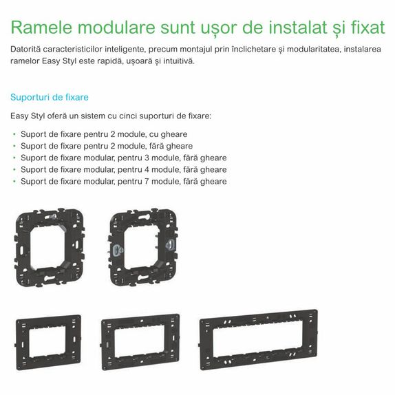 Rama plata Schneider Easy Styl, 7M, alb