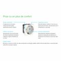 Priza 2P+E obturatoare Schneider Easy Styl, 2M, alb