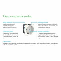 Priza 2P+E obturatoare Schneider Easy Styl, 2M, alb