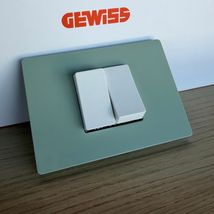 Rama ornament 2 module, Matcha lucios, Gewiss System Pura GWC25102TMT