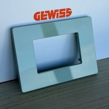 Rama ornament 3 module, Matcha lucios, Gewiss System Pura GWC25103TMT