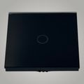 Intrerupator touch cap scara, cu panou de sticla, negru