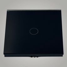 Intrerupator touch simplu, cu panou de sticla, negru