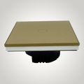 Intrerupator touch cap scara, cu panou de sticla, auriu
