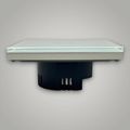 Intrerupator touch cap scara, cu panou de sticla, alb