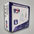 Intrerupator touch dublu, cu panou de sticla, alb