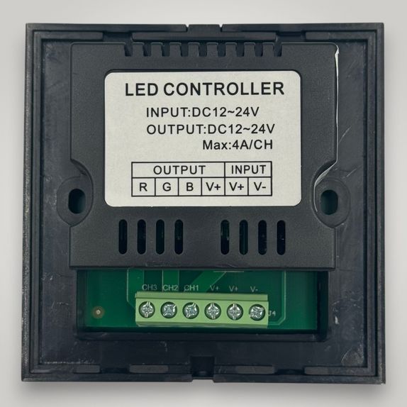 Intrerupator dimmabil touch simplu, negru, RGB