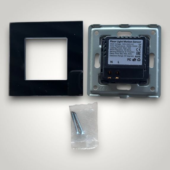 Spot led scara din sticla negru cu senzor 1.5W 1800K-7500K