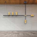 Lustra Moderna Cu Spot Elyne, 123 x 83 cm, 5 x 5W E27 