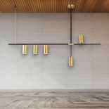 Lustră Modernă Cu LED Și Spot Elysia, 3000-4000-6000k, 385lm, 115 x 83 cm 