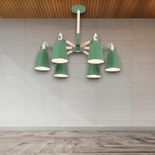 Lustra Tavan Cu 6 Brate E27 Baldur, 70x52 cm, 6x10W