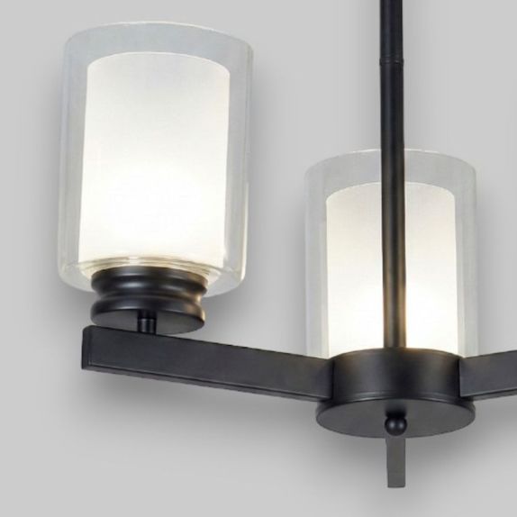 Lustra Tavan Cu 3 Brate E27 Titan Black, 42 x 58 cm, 3x10W E27
