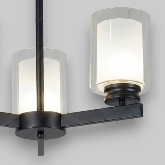 Lustra Tavan Cu 3 Brate E27 Titan Black, 42 x 58 cm, 3x10W E27