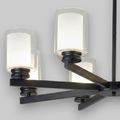 Lustra Tavan Cu 6 Brate E27 Titan Black,86 x 59 cm, 8x10W E27