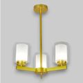 Lustra Tavan Cu 3 Brate E27 Titan Gold, 42 x 58 cm, 3x10W E27