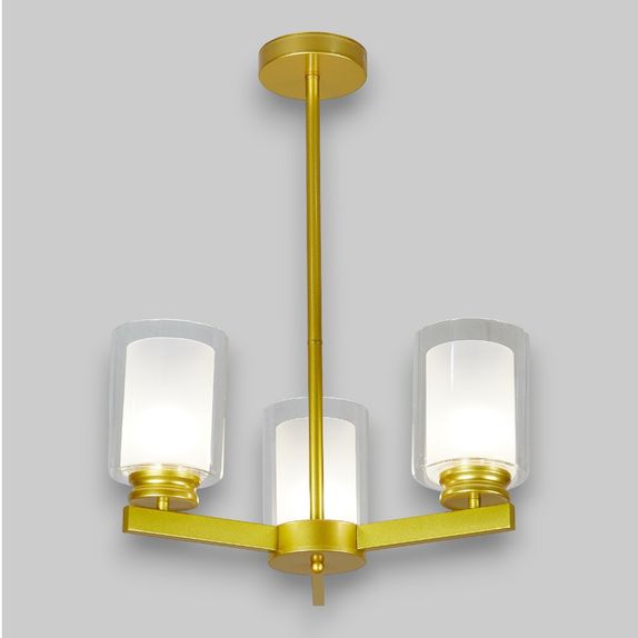 Lustra Tavan Cu 3 Brate E27 Titan Gold, 42 x 58 cm, 3x10W E27