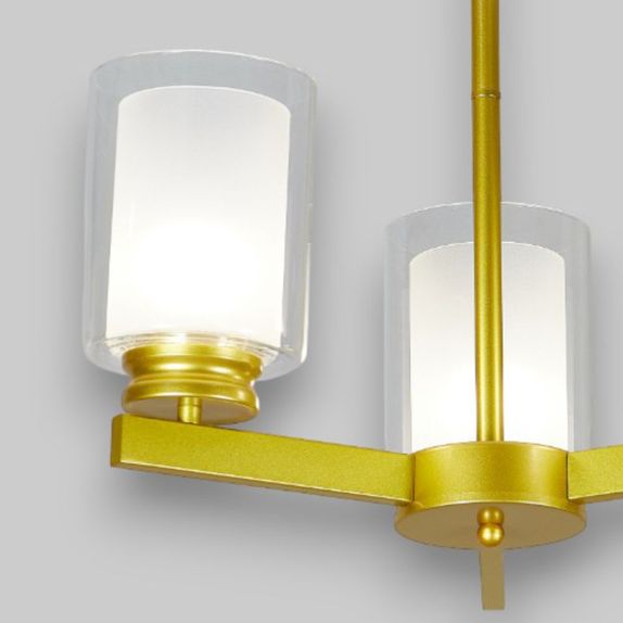 Lustra Tavan Cu 3 Brate E27 Titan Gold, 42 x 58 cm, 3x10W E27