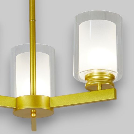 Lustra Tavan Cu 3 Brate E27 Titan Gold, 42 x 58 cm, 3x10W E27