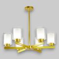 Lustra Tavan Cu 6 Brate E27 Titan Gold, 69 x 59 cm, 6x10W E27