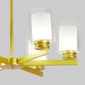 Lustra Tavan Cu 6 Brate E27 Titan Gold, 69 x 59 cm, 6x10W E27