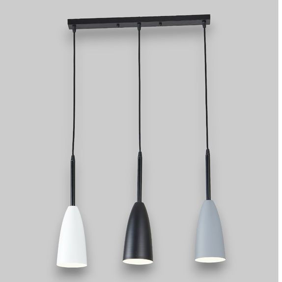 Lustra Suspendata Cu 3 Pendule Trio II, 50 × 158 cm , 3*10W E27