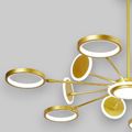 Lustra LED Suspendata 128W Venus, 3000-4000-6000k, 6000lm,115 x 60 cm