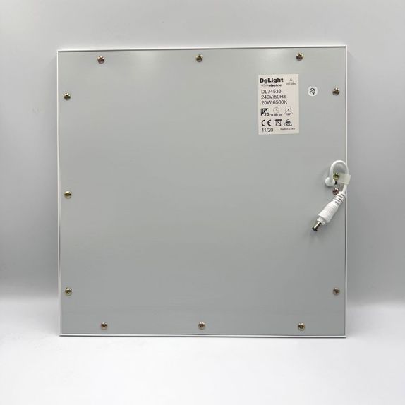 Panou Led 30x30 incastrat tavan casetat 20W cu Rama alba, lumina rece