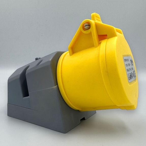 Priza industriala 16A, 110V, 3P - montaj aparent