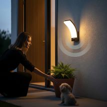 Aplica LED exterior cu senzor, 12W, 700Lm, 3000K, 240x167x80mm, IP65