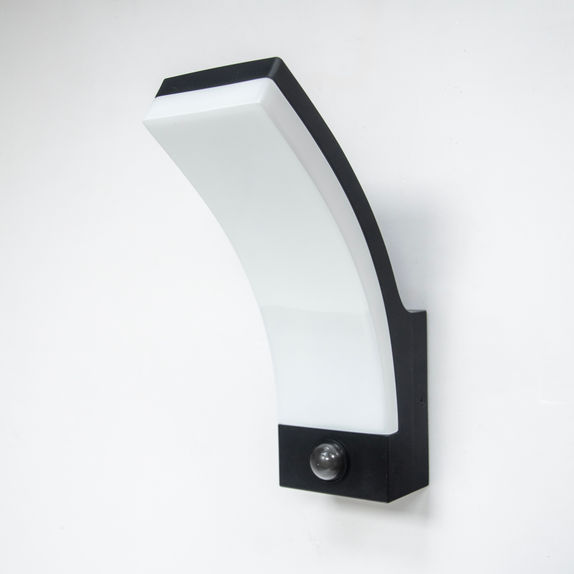 Aplica LED exterior cu senzor, 12W, 700Lm, 3000K, 240x167x80mm, IP65