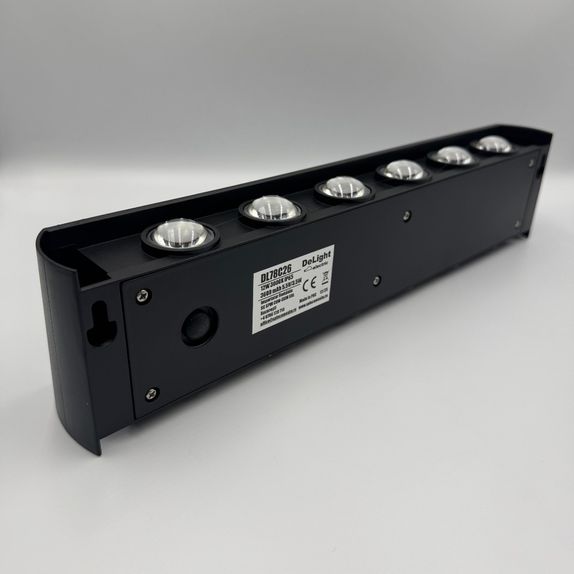 Aplica led perete, 12W, solara, IP65, 3000K, lumina calda, senzor lumina, neagra